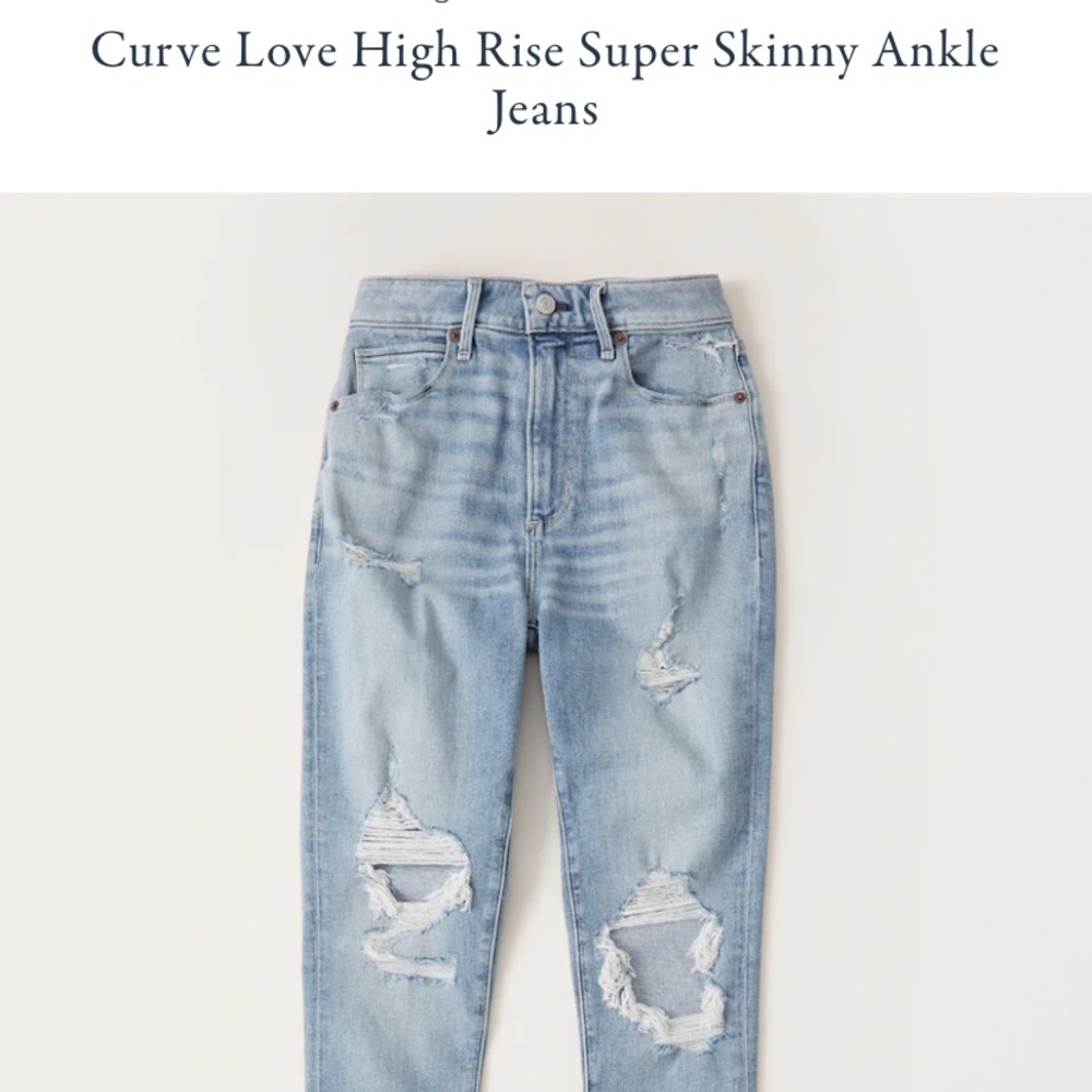 Abercrombie&Fitch Curve Love High Rise Super Skinn